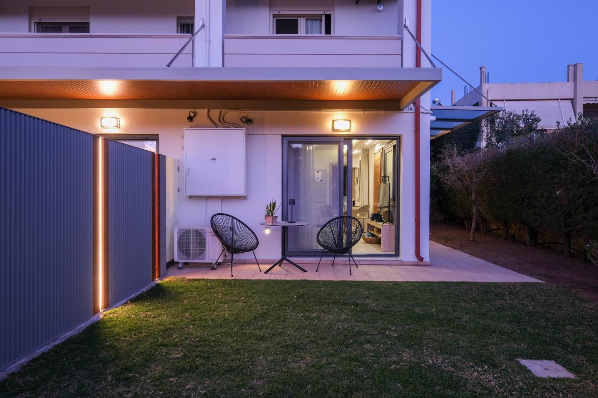 Glaros Casa Verde - Cozy Flat With Garden Near Beach 加藤-达拉特索 外观 照片