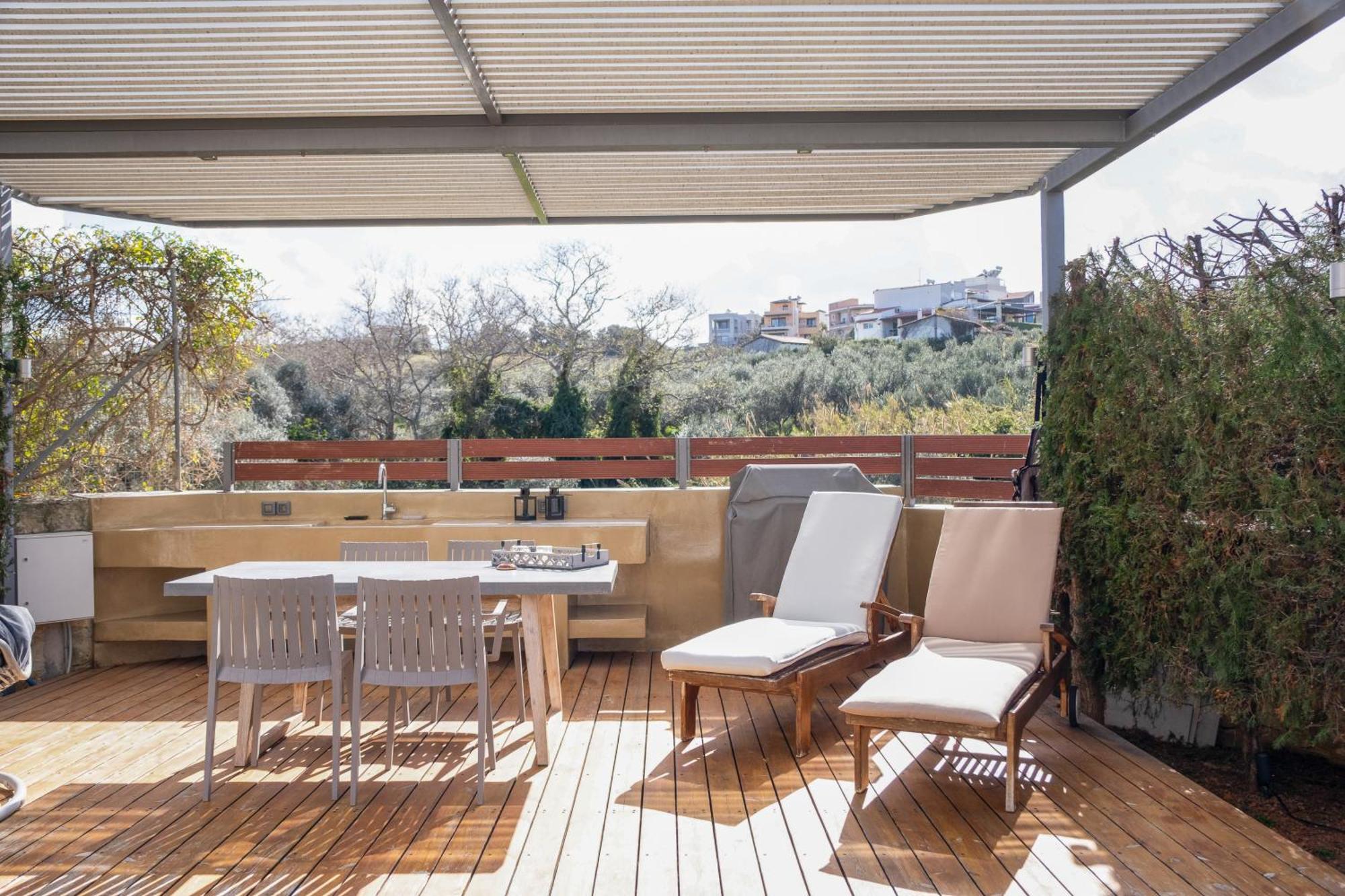 Glaros Casa Verde - Cozy Flat With Garden Near Beach 加藤-达拉特索 外观 照片